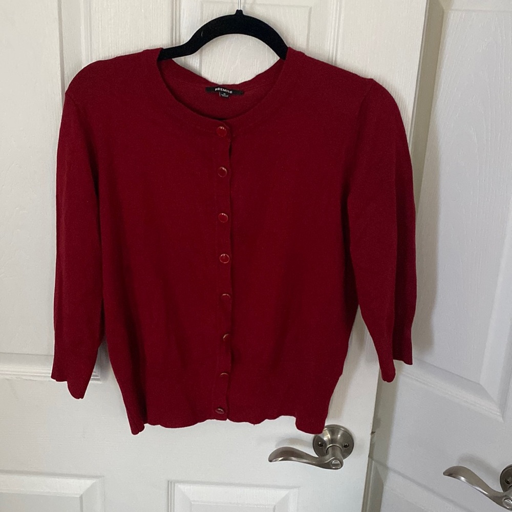Burgundy  cardigan
